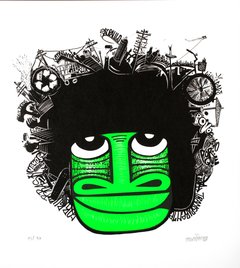 " Cabeça " Gravura do Artista - " Thiago Mundano " - comprar online