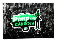 " Pimp My Carroça " Gravura do Artista " Gravura do Artista - " Thiago Mundano " - comprar online