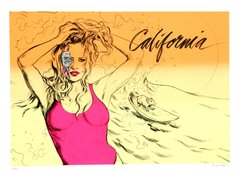 " Visit California " Gravura da Artista Americana - " Aiyana Udesen " - comprar online