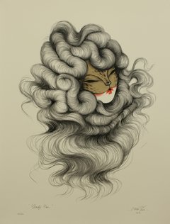 " Cloud Hair " Gravura da Artista - Vanessa Alice " Miss Van " na internet