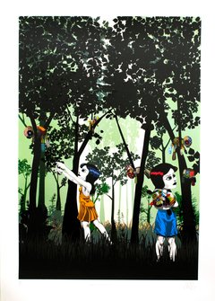 " Bosque da Saudade " Gravura do Artista Walter Nomura " Tinho " na internet