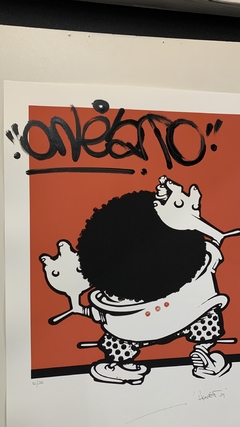 " Vandalismo com Tinta - Vermelha " Gravura do Artista - Alex Hornest " Onesto " - loja online