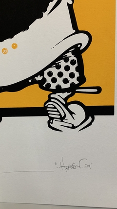 " Vandalismo com Tinta - Amarelo " Gravura do Artista - Alex Hornest " Onesto " - comprar online