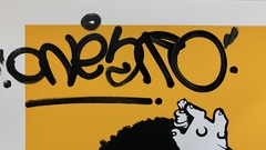 " Vandalismo com Tinta - Amarelo " Gravura do Artista - Alex Hornest " Onesto " - Fullhouse Prints