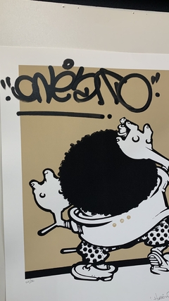 " Vandalismo com Tinta - Bege " Gravura do Artista - Alex Hornest " Onesto " - Fullhouse Prints