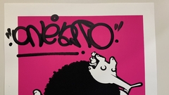 " Vandalismo com Tinta - Rosa Fluor " Gravura do Artista - Alex Hornest " Onesto " - Fullhouse Prints