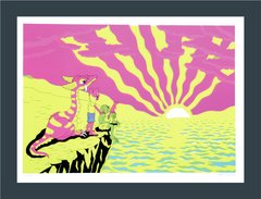 " Fake Sunset " Gravura do Artista Americano - " Matt Furie "