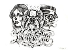 " Mundo Cão " Gravura do Artista e Tatuador - " Mauro Landim " - comprar online