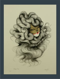 " Cloud Hair " Gravura da Artista - Vanessa Alice " Miss Van "