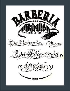 " Barberia Makina " Poster Otra-Vida