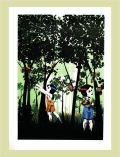 " Bosque da Saudade " Gravura do Artista Walter Nomura " Tinho " - comprar online