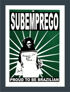 " Subemprego " Gravura do Artista - Walter Nomura " Tinho "