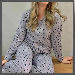 PIJAMA MOLETINHO PELUCIADO ESTRELINHA