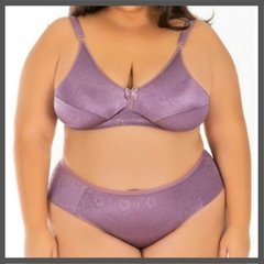 CALÇA EM LYCRA GOFRÊ Lilas Ref.: 7158