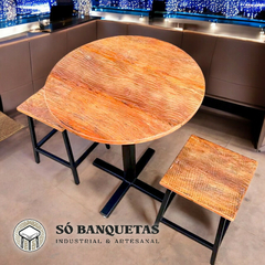 Conjunto Happy Hour redondo - Só Banquetas