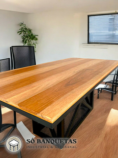 Conjunto Mesa Pé Central X - Só Banquetas