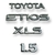 kit Emblema Letreiro Toyota Etios 1.5 Xls 2015