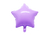 Globo estrella metalizada lila pastel 40 cm