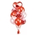 Globo cristal con confetti rojo 14" X 5 - comprar online