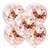 Globo cristal con confetti rose gold 14" X 5 - comprar online