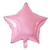 Globo estrella metalizada rosa 40 cm