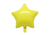 Globo estrella metalizada amarillo pastel 40 cm