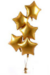 Globo estrella metalizada dorada 40 cm - comprar online