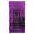Cortina metalizada cuadrados violeta