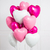 Globo corazón metalizado rosa 40 cm - comprar online