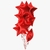 Globo estrella metalizada rojo 40cm - comprar online