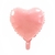 Globo corazón metalizado rosa 40 cm