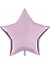 Globo estrella metalizada lila 40 cm