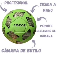 PACK X 10 UNIDADES VERDES - PELOTAS FUTSAL NRO. 4 MEDIO PIQUE - FORZA FUTSAL - - FORZA