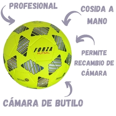 PACK X 3 UNIDADES AMARILLAS FLÚO - PELOTAS FUTSAL NRO. 4 MEDIO PIQUE - FORZA FUTSAL - - comprar online