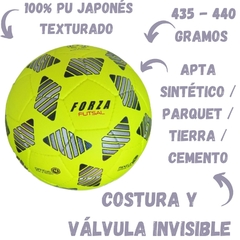 PACK X 3 UNIDADES AMARILLAS FLÚO - PELOTAS FUTSAL NRO. 4 MEDIO PIQUE - FORZA FUTSAL - en internet