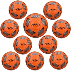 PACK X 10 UNIDADES NARANJAS - PELOTAS FUTSAL NRO. 4 MEDIO PIQUE - FORZA FUTSAL -