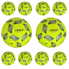 PACK X 10 UNIDADES AMARILLAS FLÚO - PELOTAS FUTSAL NRO. 4 MEDIO PIQUE - FORZA FUTSAL -