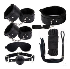 Juguete Sexual Sadomasoquismo Bondage Fetiche Set 7 Piezas