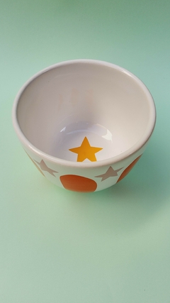 Bowl mediano naranja con estrella amarilla en internet