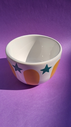 Bowl mediano amarillo con estrella aqua - Say Ilustracion