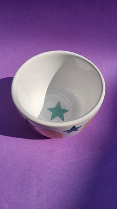 Bowl mediano amarillo con estrella aqua - comprar online