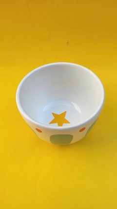 Bowl mediano aqua con estrella amarilla - Say Ilustracion