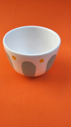 Bowl mediano aqua con corazón naranja