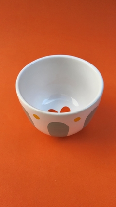 Bowl mediano aqua con corazón naranja - comprar online