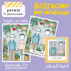 Ilustracion personalizada FELIZ DÍA (hasta 2 personajes)