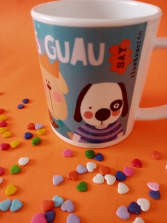 Taza plástica GUAU en internet