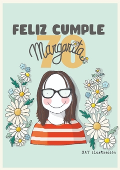 Ilustracion personalizada FELIZ CUMPLE (1 personaje)