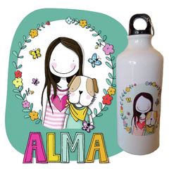 Botellita de aluminio personalizada