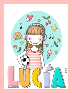 Ilustracion personalizada FELIZ CUMPLE (1 personaje) en internet