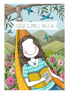 Imagen de Ilustracion personalizada FELIZ CUMPLE (1 personaje)